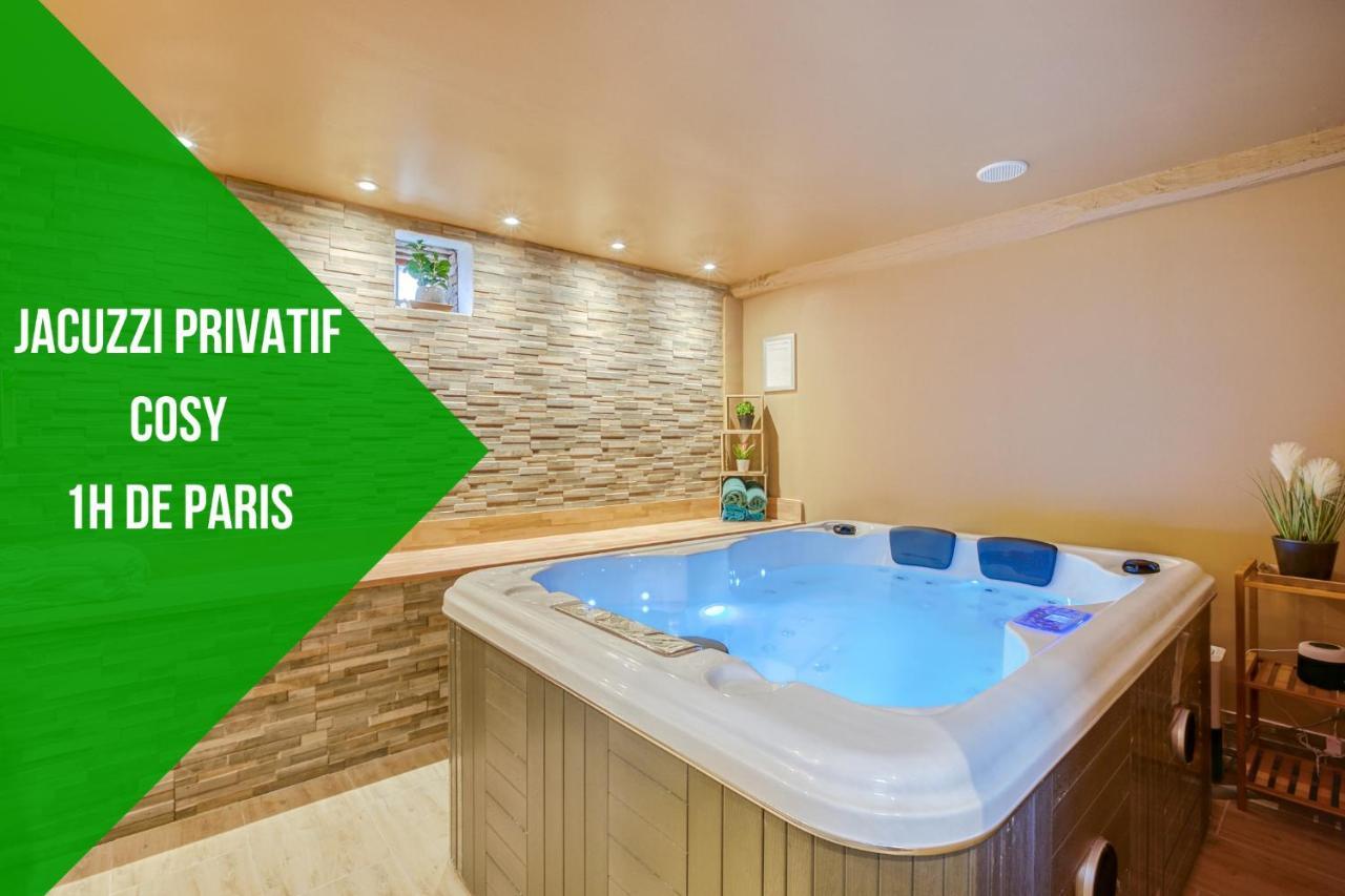 Gite La Fontaine -Cozy-1H De Paris -Jacuzzi PrivatifLa Boissiere  エクステリア 写真